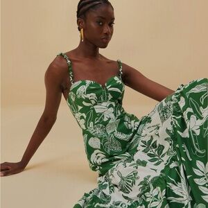 Brand new Farm Rio Forrest Soul Maxi Dress L